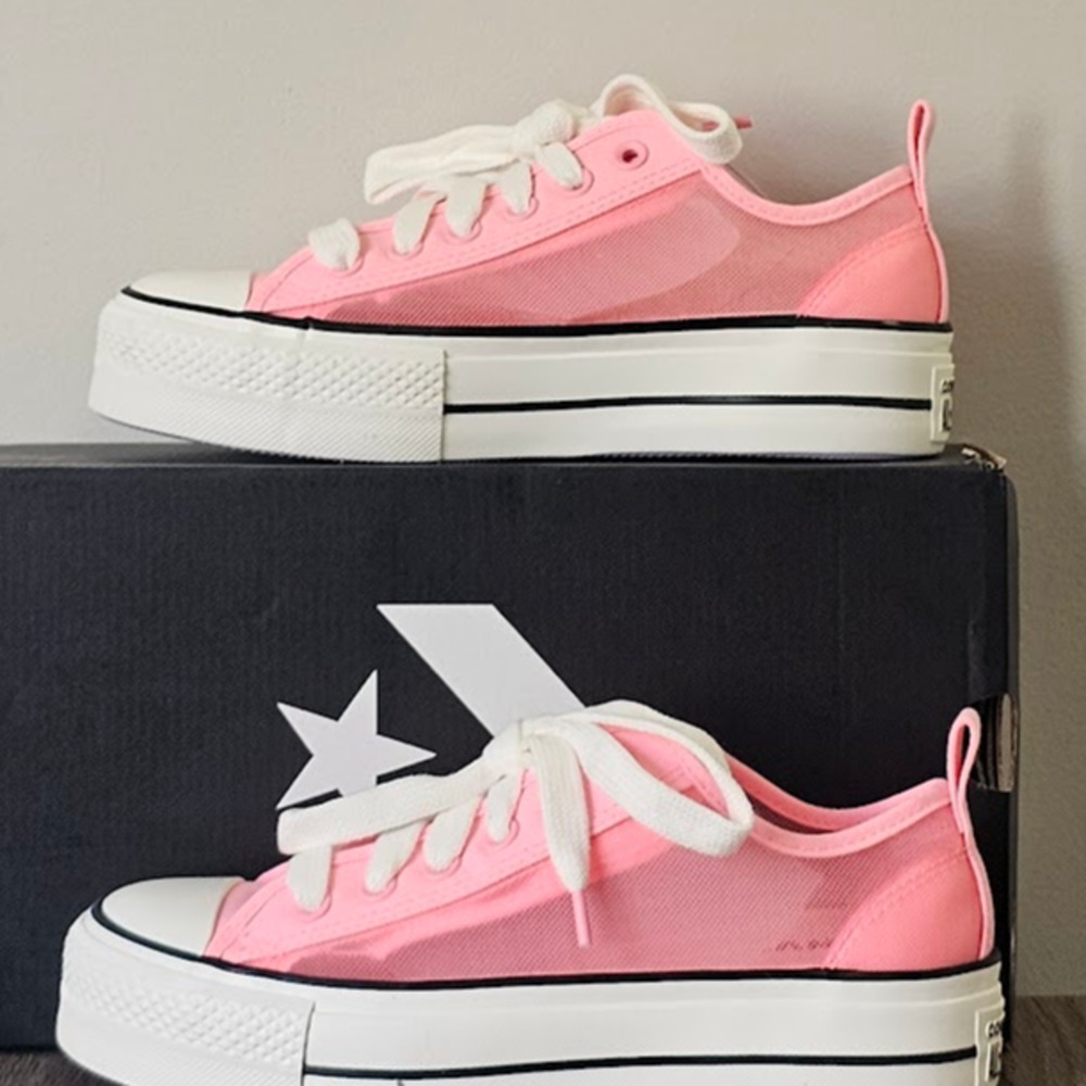 Converse Women's CTAS Lift Platform Mesh Oxfords Size 7.5 Jellyfish A15047C NWT